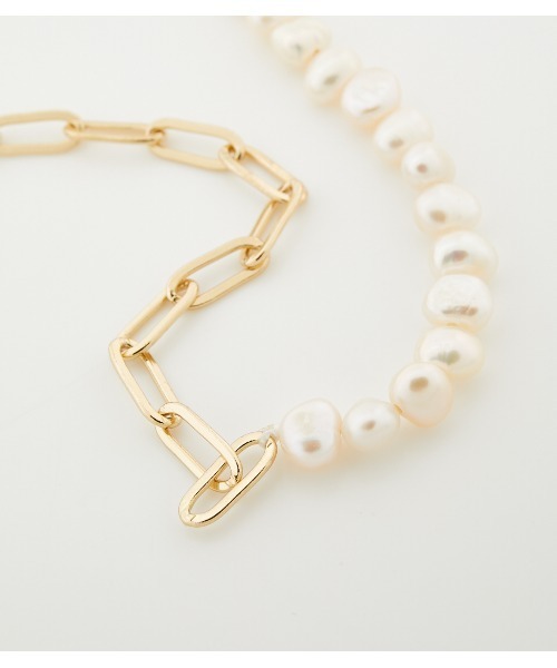 crie conforto（クリーコンフォルト）の「淡水パールマスクチェーン（ネックレス・レディース・ゴールド/シルバー・FREE）」の9枚目の写真
