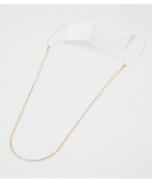 crie conforto（クリーコンフォルト）の「淡水パールマスクチェーン（ネックレス・レディース・ゴールド/シルバー・FREE）」の8枚目の写真