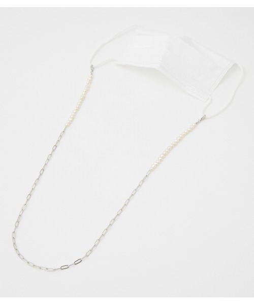 crie conforto（クリーコンフォルト）の「淡水パールマスクチェーン（ネックレス・レディース・ゴールド/シルバー・FREE）」の3枚目の写真