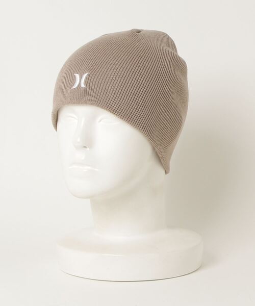 Hurley （ハーレー）の「M ICON STAPLE BEANIE / ロゴニットキャップ　ビーニー（ニットキャップ/ビーニー・メンズ・ブラック/ネイビー/バーガンディー/カーキブラウン・FREE）」の2枚目の写真