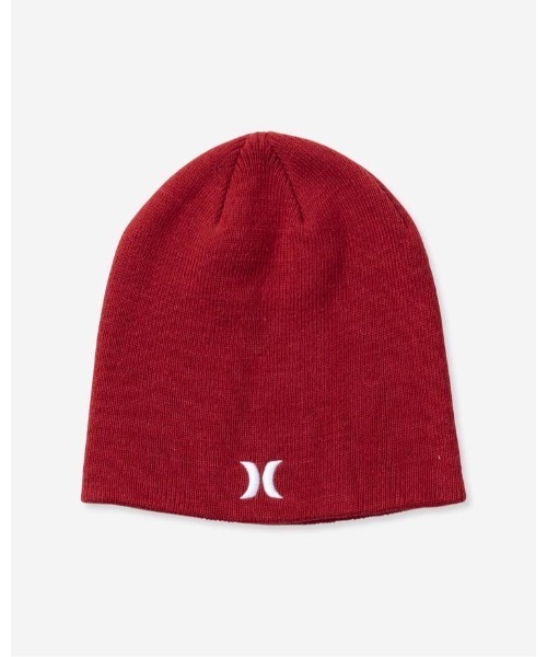 Hurley （ハーレー）の「M ICON STAPLE BEANIE / ロゴニットキャップ　ビーニー（ニットキャップ/ビーニー・メンズ・ブラック/ネイビー/バーガンディー/カーキブラウン・FREE）」の4枚目の写真