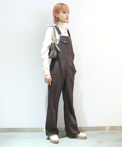 G.V.G.V.（ジーヴィージーヴィー）の「SALOPETTE PANTS（サロペット/オーバーオール・レディース・ブラウン・36/34）」の13枚目の写真