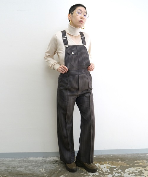G.V.G.V.（ジーヴィージーヴィー）の「SALOPETTE PANTS（サロペット/オーバーオール・レディース・ブラウン・36/34）」の19枚目の写真