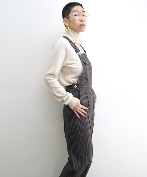 G.V.G.V.（ジーヴィージーヴィー）の「SALOPETTE PANTS（サロペット/オーバーオール・レディース・ブラウン・36/34）」の21枚目の写真