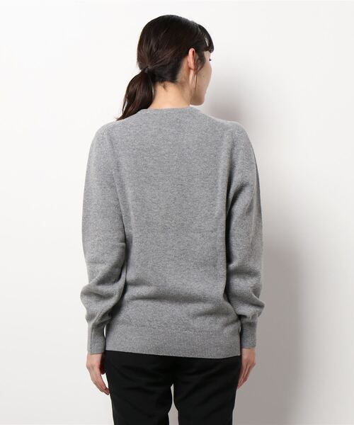 Glenmac(グレンマック)の「【Glenmac】ジーロンラムクルーネックサドルニット WOMEN(ニット/セーター・レディース・アイボリー/ネイビー/ライトグレー/レッド/ブラック・40)」の7枚目の写真