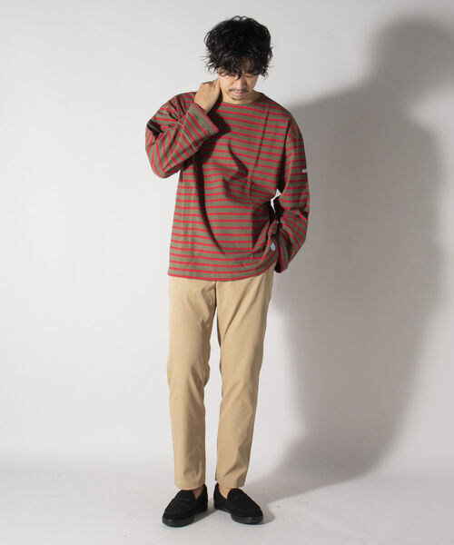 ORCIVAL（オーシバル）の「【ORCIVAL/オーシバル】COTTON LOURD ボーダーカットソー ビッグシルエット#B241（Tシャツ/カットソー・メンズ・レッド系その他/イエロー系その他3/ホワイト系その他4・L/M）」の5枚目の写真