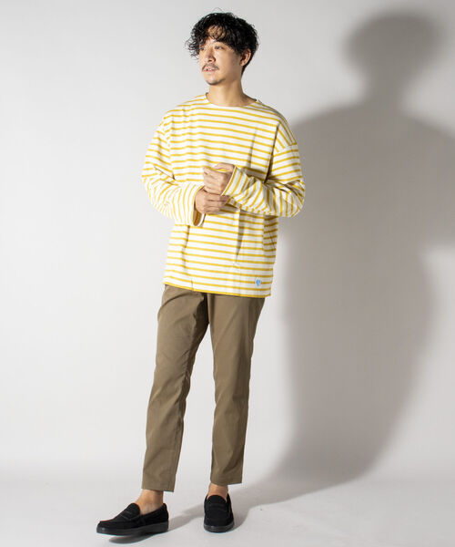 ORCIVAL（オーシバル）の「【ORCIVAL/オーシバル】COTTON LOURD ボーダーカットソー ビッグシルエット#B241（Tシャツ/カットソー・メンズ・レッド系その他/イエロー系その他3/ホワイト系その他4・L/M）」の9枚目の写真