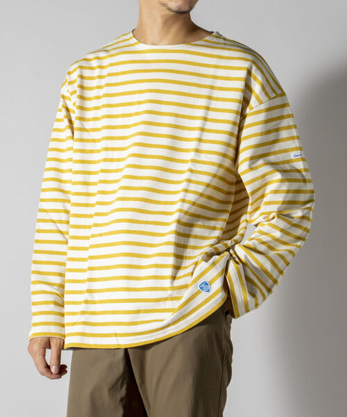 ORCIVAL（オーシバル）の「【ORCIVAL/オーシバル】COTTON LOURD ボーダーカットソー ビッグシルエット#B241（Tシャツ/カットソー・メンズ・レッド系その他/イエロー系その他3/ホワイト系その他4・L/M）」の14枚目の写真