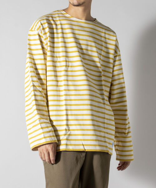 ORCIVAL（オーシバル）の「【ORCIVAL/オーシバル】COTTON LOURD ボーダーカットソー ビッグシルエット#B241（Tシャツ/カットソー・メンズ・レッド系その他/イエロー系その他3/ホワイト系その他4・L/M）」の8枚目の写真