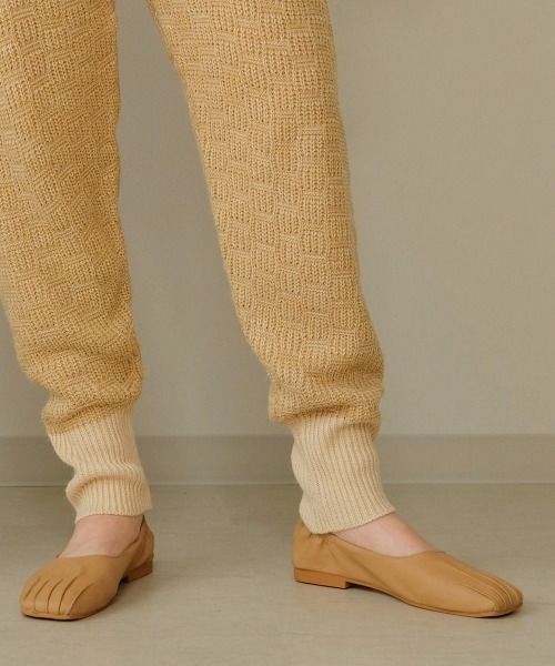 Bab（バブ）の「【WEB限定】ミックスジャガード編みジョガーパンツ（その他パンツ・レディース・チャコールグレー/ベージュ/モカ・FREE）」の22枚目の写真