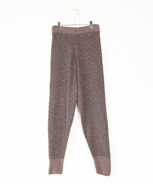 Bab（バブ）の「【WEB限定】ミックスジャガード編みジョガーパンツ（その他パンツ・レディース・チャコールグレー/ベージュ/モカ・FREE）」の13枚目の写真