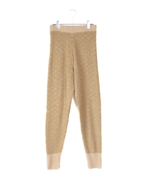 Bab（バブ）の「【WEB限定】ミックスジャガード編みジョガーパンツ（その他パンツ・レディース・チャコールグレー/ベージュ/モカ・FREE）」の16枚目の写真