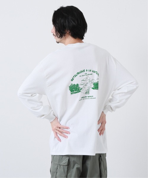 BAMBOO SHOOTS(バンブーシュート)の「【BAMBOO SHOOTS / バンブーシュート】 別注 REPACK L/S TEE(Tシャツ/カットソー・メンズ・ホワイト/イエロー・MEDIUM/LARGE/X-LARGE)」の1枚目の写真
