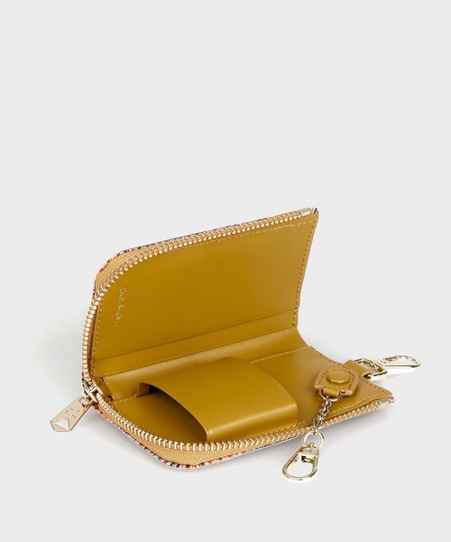 ポールスミス 型押しレザー マルチストライプ ゴールドジップ コインケース 楽天市場】Paul Smith ポールスミスコインケースのマチにマルチ