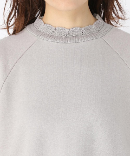 studio CLIP（スタディオクリップ）の「フリルスタンド裏毛プルオーバー（スウェット・レディース・ライトグレー/グリーン/アイボリー/スモーク/オフホワイト/ライトグリーン・MEDIUM/LARGE）」の17枚目の写真