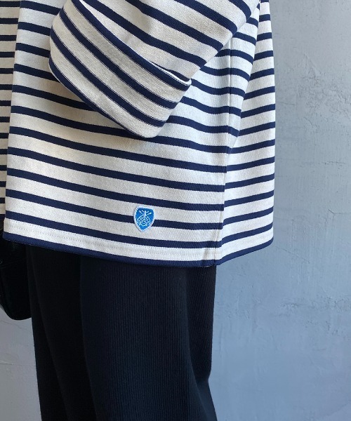 ORCIVAL（オーシバル）の「[ORCIVAL/オーシバル] コットンロード ビッグシルエットロンT（Tシャツ/カットソー・レディース・ホワイト/ブラック/ホワイト系/ブラック系/パープル系・3/4）」の7枚目の写真