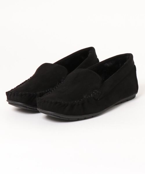 Samansa Mos2 blue(サマンサモスモスブルー)の「モカシンシューズ(モカシン/デッキシューズ・レディース・ブラック/グレー/モカ・LARGE/MEDIUM)」の2枚目の写真