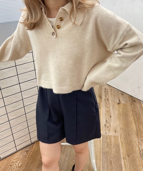 apres jour clair(アプレジュールクレア)の「【apres jour clair】ショートパンツ(その他パンツ・レディース・ダークブラウン/ベージュ/ネイビー・X-LARGE/フリー)」の19枚目の写真