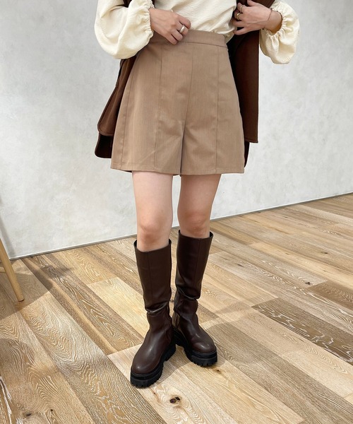 apres jour clair(アプレジュールクレア)の「【apres jour clair】ショートパンツ(その他パンツ・レディース・ダークブラウン/ベージュ/ネイビー・X-LARGE/フリー)」の9枚目の写真
