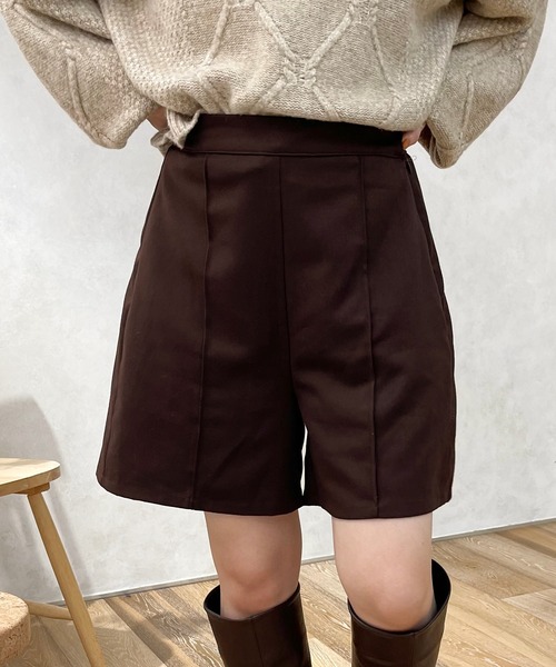 apres jour clair(アプレジュールクレア)の「【apres jour clair】ショートパンツ(その他パンツ・レディース・ダークブラウン/ベージュ/ネイビー・X-LARGE/フリー)」の4枚目の写真