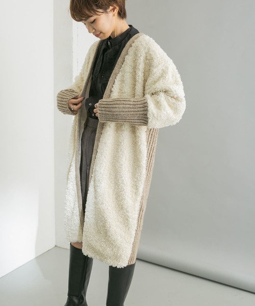 URBAN RESEARCH（アーバンリサーチ）の「ボアドッキングニットコート