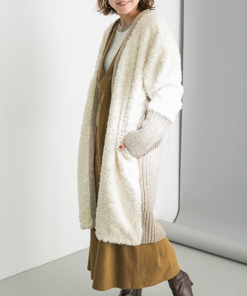 URBAN RESEARCH（アーバンリサーチ）の「ボアドッキングニットコート