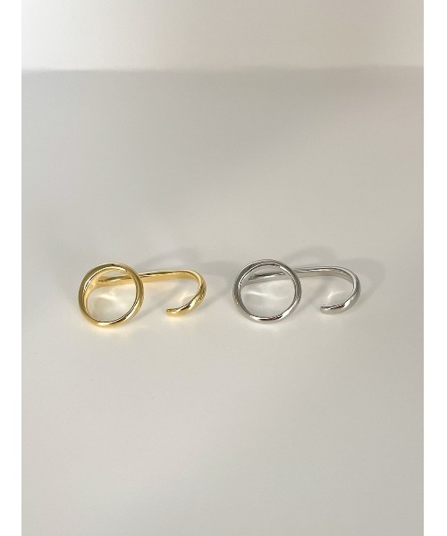mou（モウ）の「アンユージュアルシェイプダブルフィンガーリング（リング・レディース・ゴールド/シルバー・FREE）」の19枚目の写真