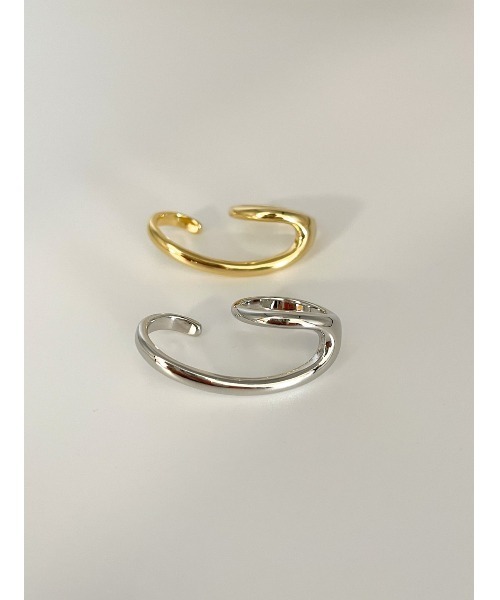 mou（モウ）の「アンユージュアルシェイプダブルフィンガーリング（リング・レディース・ゴールド/シルバー・FREE）」の8枚目の写真