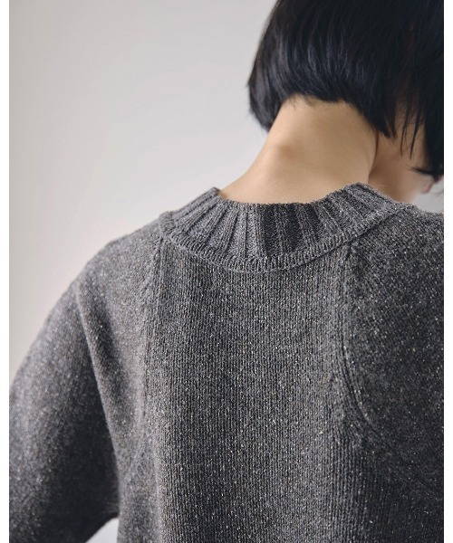 TODAYFUL（トゥデイフル）の「フリルヘムニット（ニット/セーター・レディース・チャコールグレー/ナチュラル・FREE）」の12枚目の写真