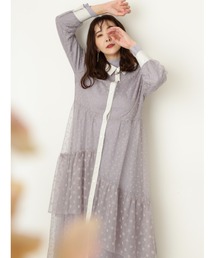 JILL STUART | ◆ロリードットチュールワンピース(ワンピース)