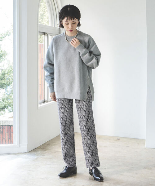 BEAMS LIGHTS（ビームスライツ）の「BEAMS LIGHTS / 9ゲージ ジャガード ニット パンツ（その他パンツ・レディース・ネイビー/ワイン・ONE SIZE）」の10枚目の写真