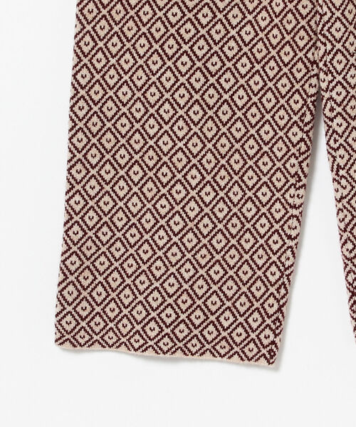 BEAMS LIGHTS（ビームスライツ）の「BEAMS LIGHTS / 9ゲージ ジャガード ニット パンツ（その他パンツ・レディース・ネイビー/ワイン・ONE SIZE）」の13枚目の写真