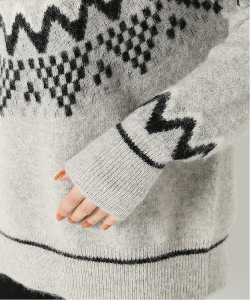 イエナ　100%WOOL　ニット wool yak mix rib Knit プルオーバー（ニット／セーター）｜VERMEIL