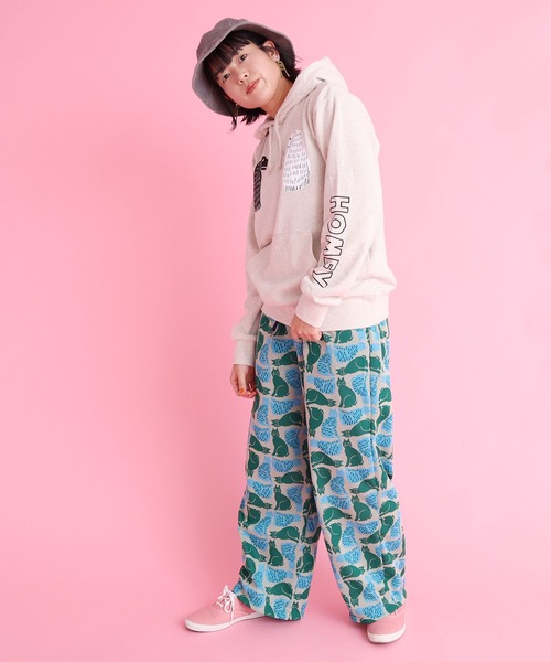 didizizi（ディディジジ）の「HOMEY　フーディ（パーカー・レディース・ベージュ/グリーン・FREE）」の9枚目の写真