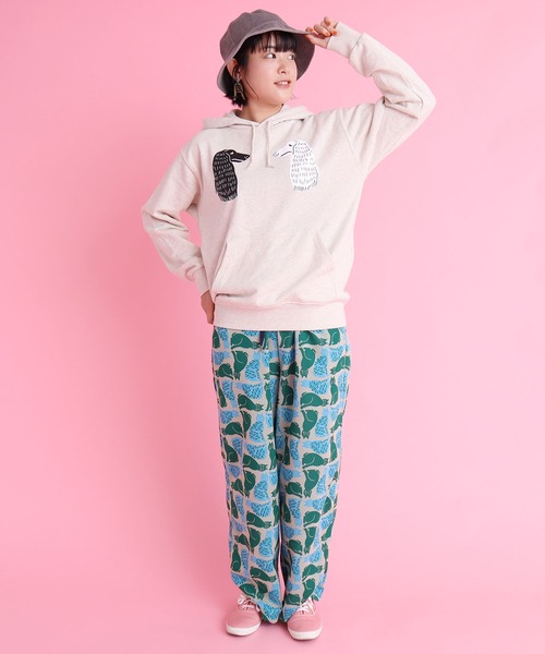 didizizi（ディディジジ）の「HOMEY　フーディ（パーカー・レディース・ベージュ/グリーン・FREE）」の3枚目の写真