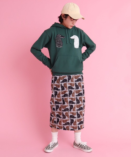 didizizi（ディディジジ）の「HOMEY　フーディ（パーカー・レディース・ベージュ/グリーン・FREE）」の12枚目の写真