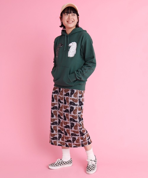 didizizi（ディディジジ）の「HOMEY　フーディ（パーカー・レディース・ベージュ/グリーン・FREE）」の10枚目の写真