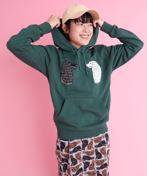 didizizi（ディディジジ）の「HOMEY　フーディ（パーカー・レディース・ベージュ/グリーン・FREE）」の19枚目の写真