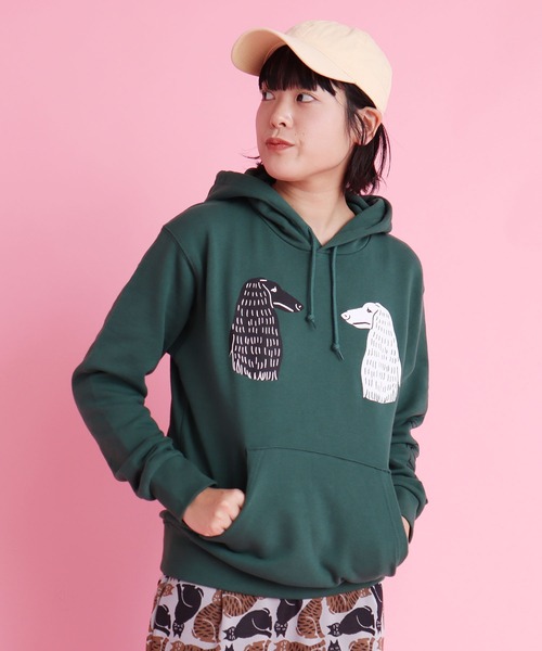 didizizi（ディディジジ）の「HOMEY　フーディ（パーカー・レディース・ベージュ/グリーン・FREE）」の15枚目の写真