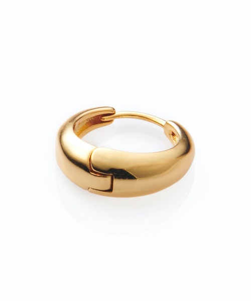 eyefunny ゴールド 金 ピアス フープ 両耳用 750 フープピアス ピンク