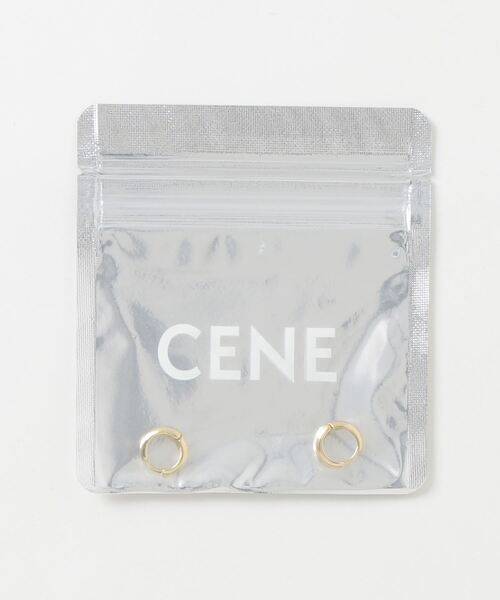 CENE(セネ)の「【CENE】セネ/ドロップフープピアス(ピアス(両耳用)・レディース・シルバー/ゴールド・FREE)」の20枚目の写真