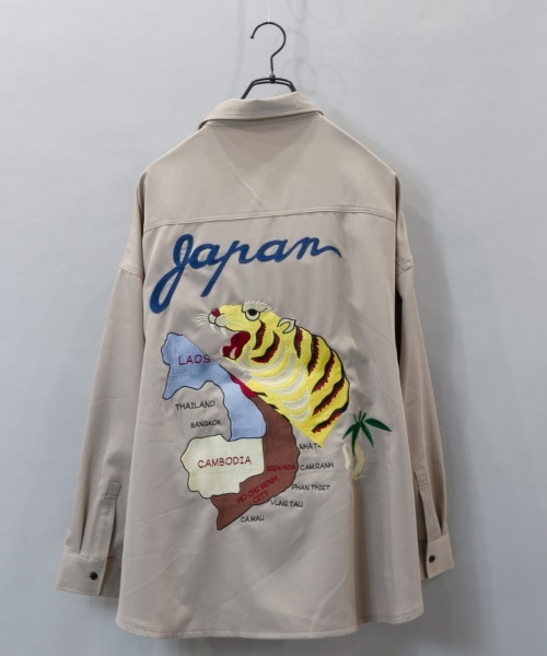 GALLIS ADDICTION(ガリスアディクション)の「GA SOUVENIR L/S SHIRT/スーベニア 長袖シャツ(シャツ/ブラウス・メンズ・ブラック/ライトグリーン/ライトベージュ・FREE)」の13枚目の写真