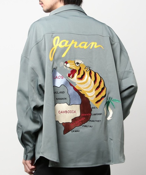 GALLIS ADDICTION(ガリスアディクション)の「GA SOUVENIR L/S SHIRT/スーベニア 長袖シャツ(シャツ/ブラウス・メンズ・ブラック/ライトグリーン/ライトベージュ・FREE)」の18枚目の写真