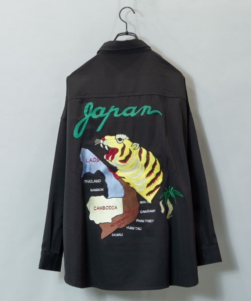 GALLIS ADDICTION(ガリスアディクション)の「GA SOUVENIR L/S SHIRT/スーベニア 長袖シャツ(シャツ/ブラウス・メンズ・ブラック/ライトグリーン/ライトベージュ・FREE)」の21枚目の写真