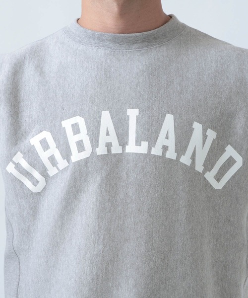 URBAN ISLAND SOCIETY(アーバンアイランドソサエティ)の「【URBAN ISLAND SOCIETY(アーバンアイランドソサエティ)】ヘビークルースウェット(スウェット・メンズ・グレー/オフホワイト・MEDIUM/LARGE)」の11枚目の写真