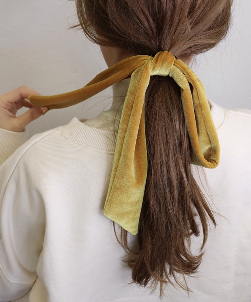 セール】ベロアリボンヘアゴム（ヘアゴム）｜Monocoro toppi