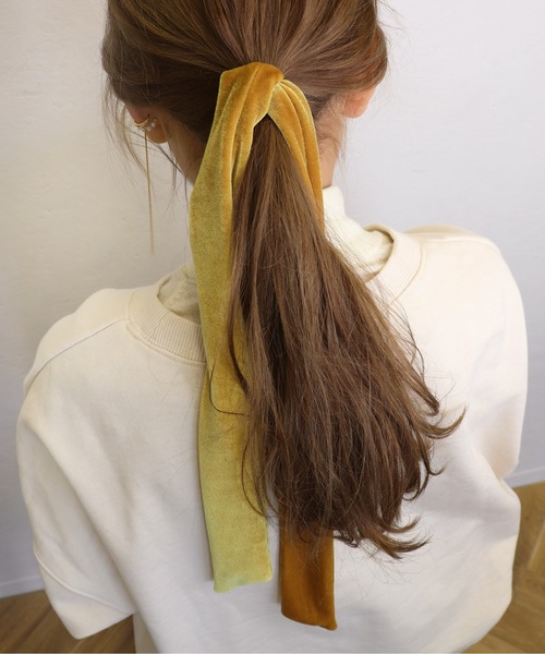 セール】ベロアリボンヘアゴム（ヘアゴム）｜Monocoro toppi