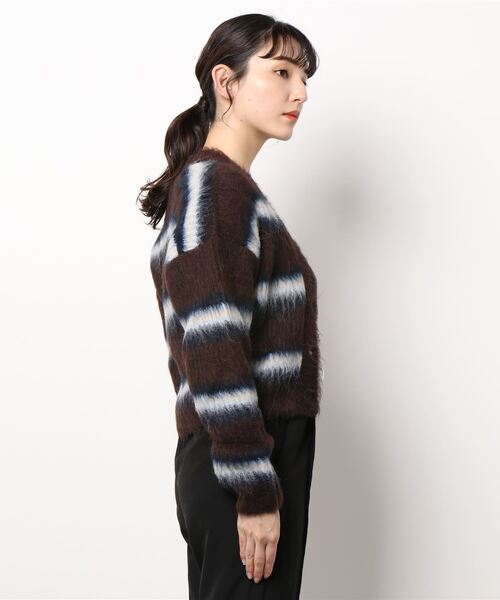 KENZO（ケンゾー）の「ストライプ カーディガン（カーディガン/ボレロ・レディース・ブラウン系その他・X-SMALL/SMALL/MEDIUM）」の2枚目の写真