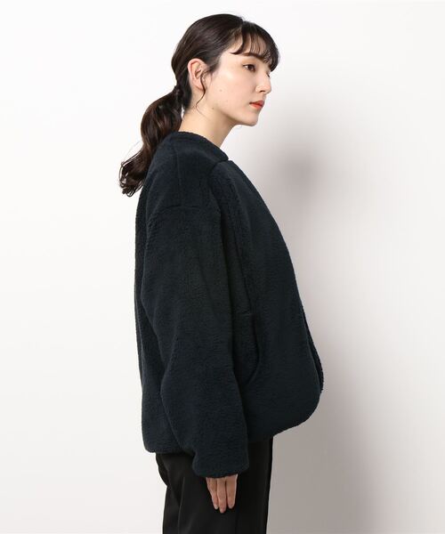 note et silence （ノートエシロンス）の「【 AMB100貨 】ALWE SHEEP-FLEECE  JACKET（テーラードジャケット・レディース・キナリ/ブラック・FREE）」の20枚目の写真