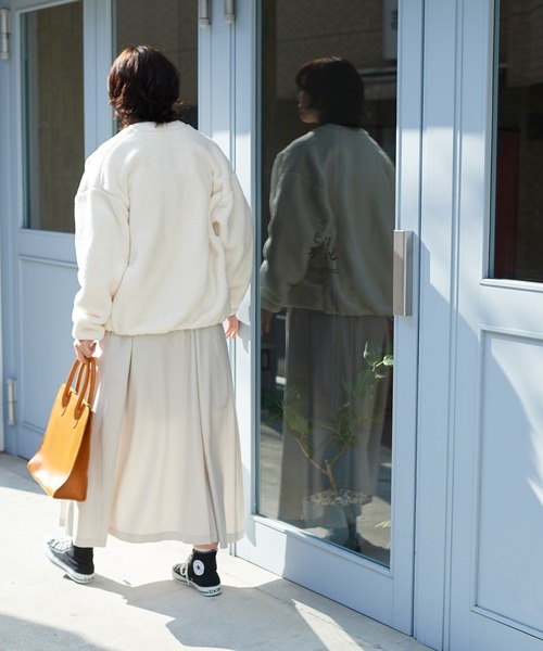 note et silence （ノートエシロンス）の「【 AMB100貨 】ALWE SHEEP-FLEECE  JACKET（テーラードジャケット・レディース・キナリ/ブラック・FREE）」の21枚目の写真